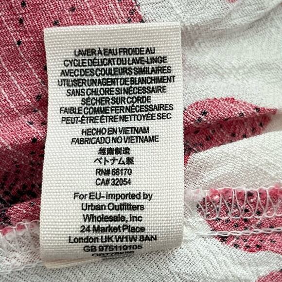 Free People French Quarter Mini‎ Wrap Dress Pink Floral, Size XS - Picture 13 of 13